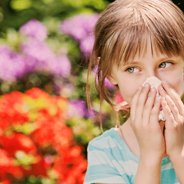 Enfant allergique aux pollens