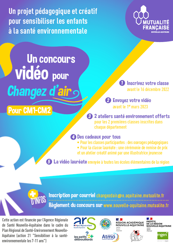 Flyer concours vidéo Changez d'air 2022-2023