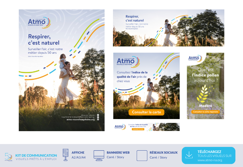 Panorama - visuels kit de communication 50 ans