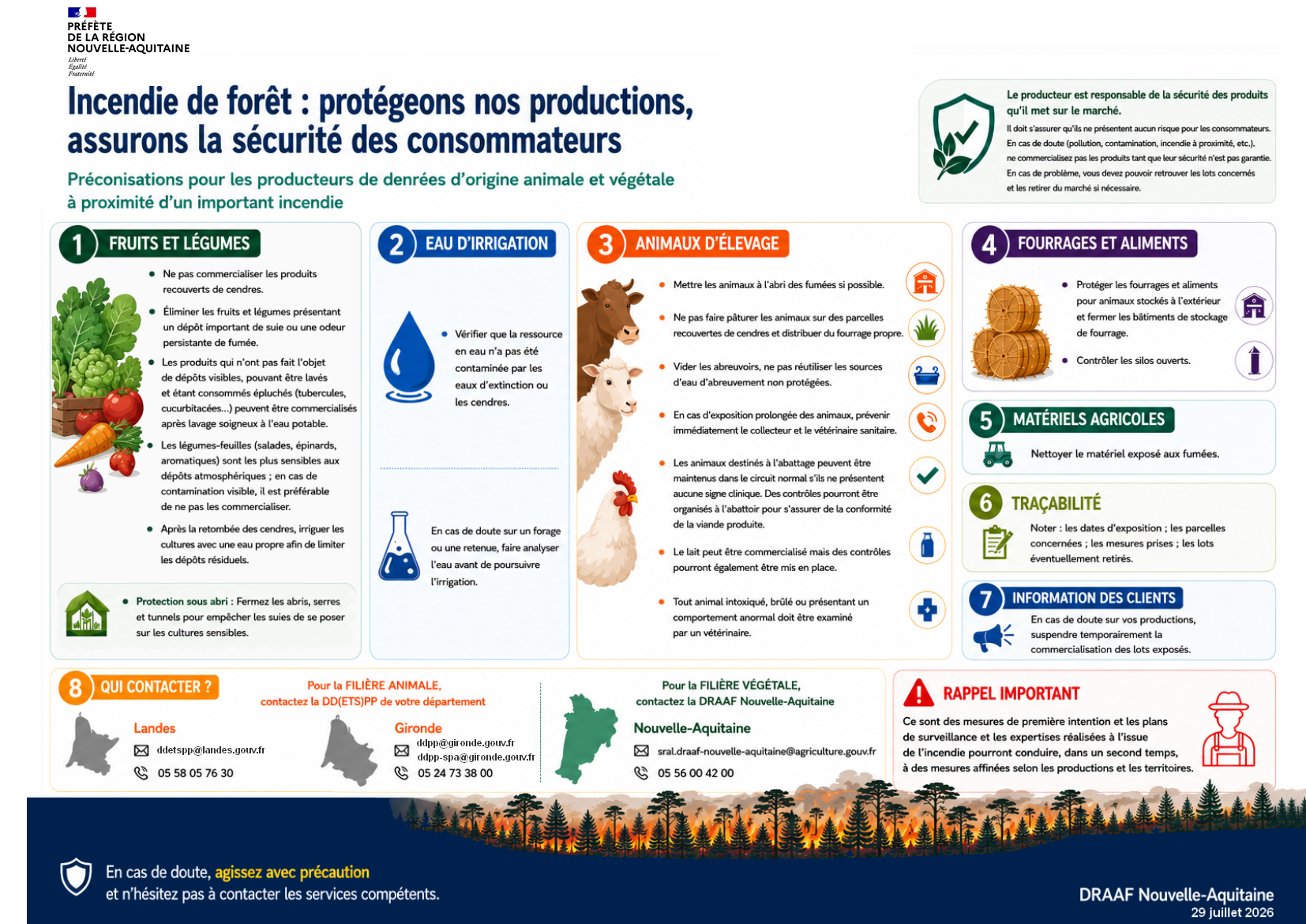 DRAAF Nouvelle-Aquitaine : recommandations