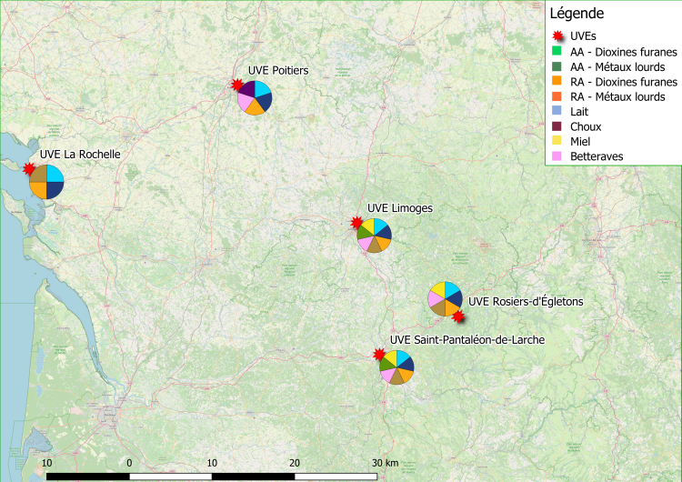 UVE surveillées par Atmo Nouvelle-Aquitaine