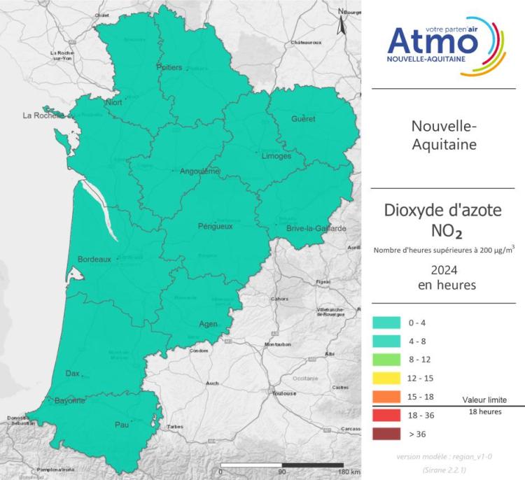 Atlas cartographique 2024 - NO2 - Nouvelle-Aquitaine