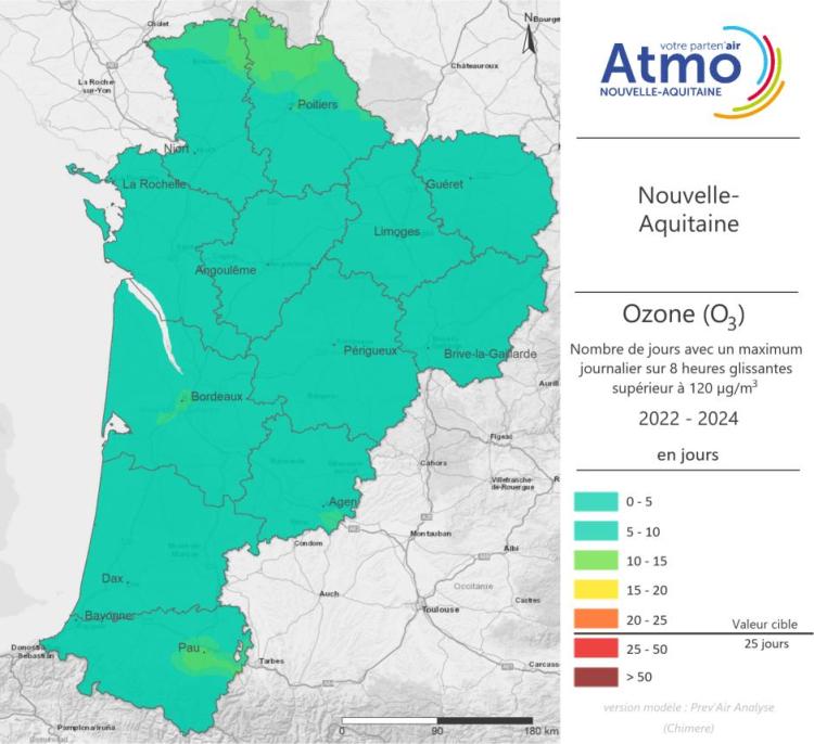 Atlas cartographique 2024 - Ozone - Nouvelle-Aquitaine
