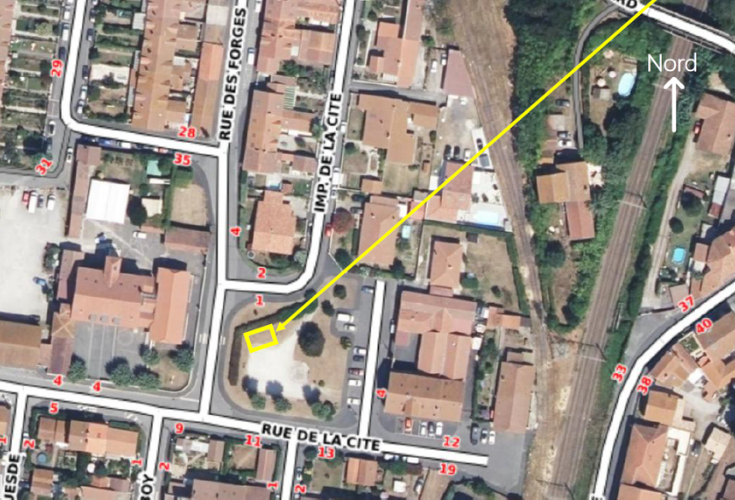 Emplacement de la future station de mesure