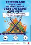 Affiche - le brulage des déchets verts, c'est interdit toute l'année - ARS Nouvelle-Aquitaine