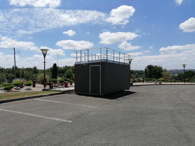 Station de mesure de la qualité de l'air de Lacq