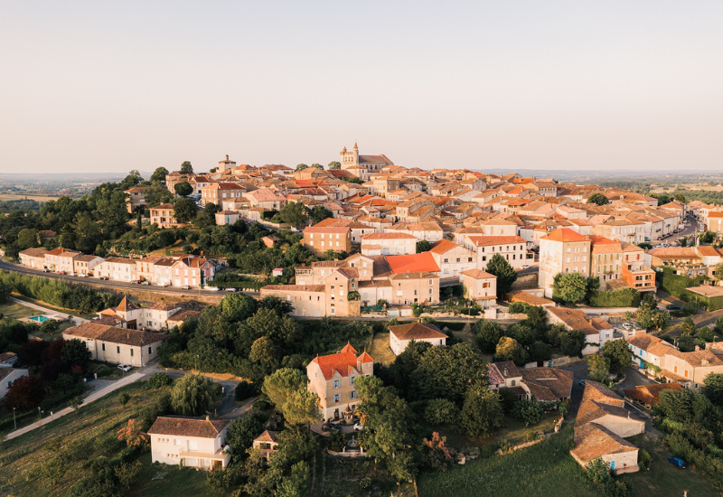 Vue Aérienne de Montflanquin (47)
