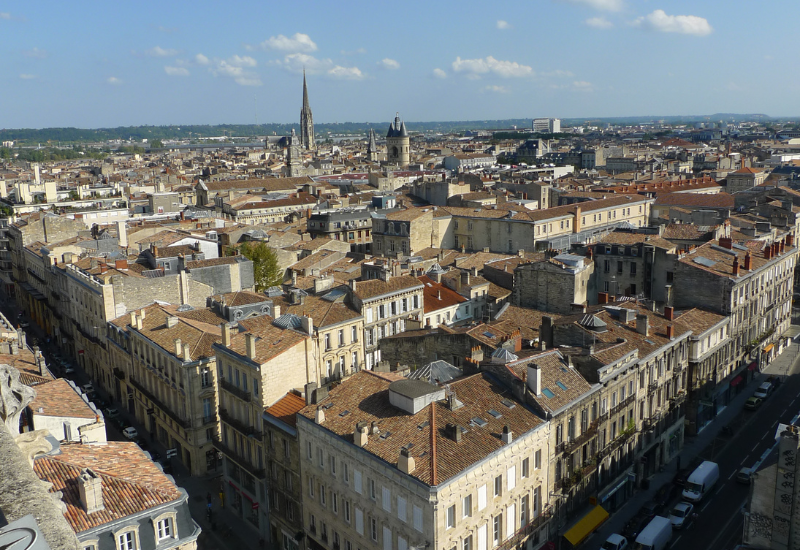 Bordeaux vue du ciel