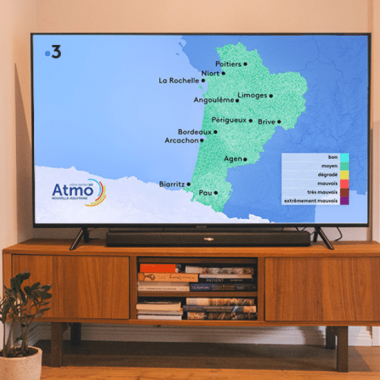 L'indice ATMO diffusé sur France 3 TV Nouvelle-Aquitaine