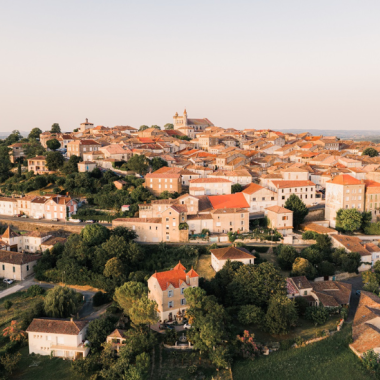 Vue Aérienne de Montflanquin (47)