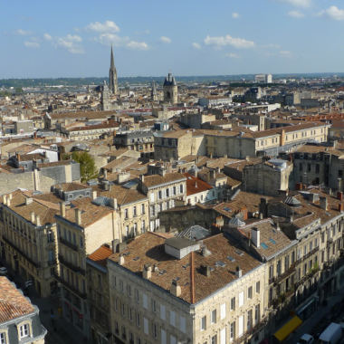 Bordeaux vue du ciel