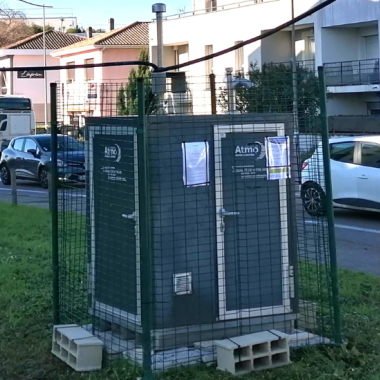 Station de mesure de la qualité de l'air à Mérignac-Magudas (33)